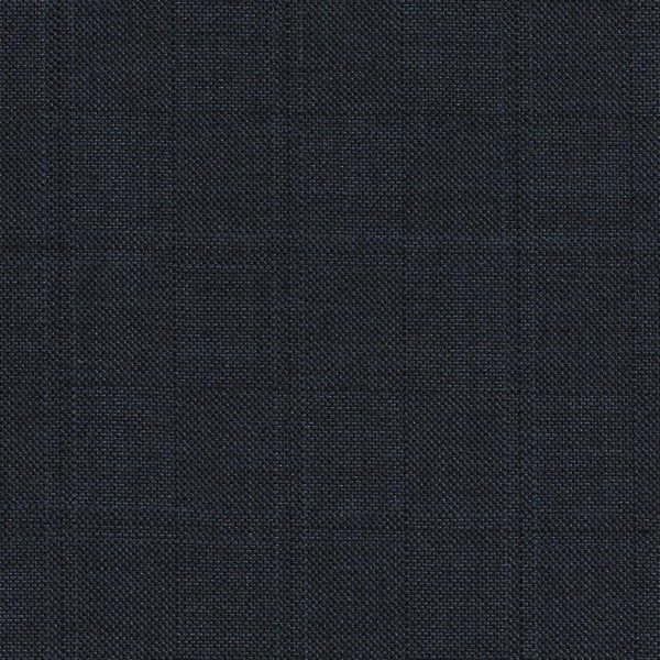 Dormeuil Iconik Super 120s 100% Worsted Checked Greyish Blue with Stripes