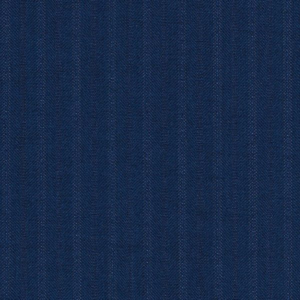 Dormeuil Iconik Super 120s 100% Worsted Blue with Stripes - James Hardinge