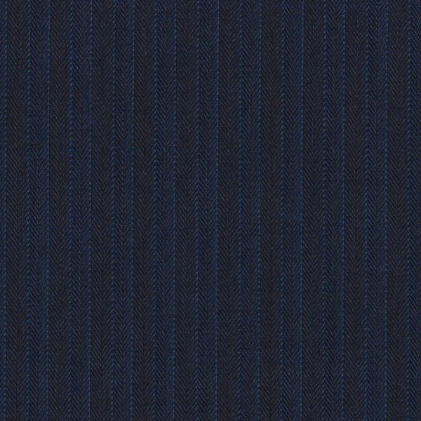 Holland and Sherry Mille Miglia Super 140s Pure Wool Blue with Stripes