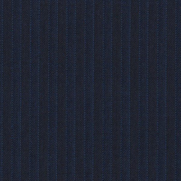 Holland and Sherry Mille Miglia Super 140s Pure Wool Blue with Stripes