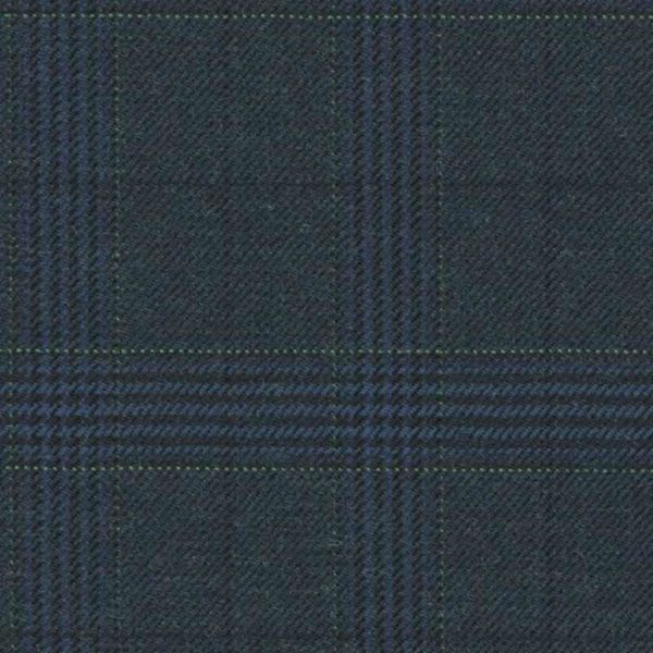 Holland and Sherry Swan Hill 2018 navy/green glen check 1 2/8 x 1 6/8 inch