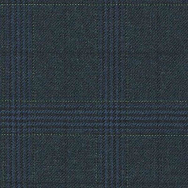 Holland and Sherry Swan Hill 2018 navy/green glen check 1 2/8 x 1 6/8 inch