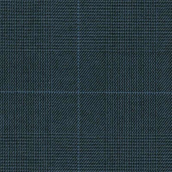 Holland and Sherry Swan Hill 2018 navy glen check with cornflower blue windowpane 1 3/8 x 1 7/8 inch