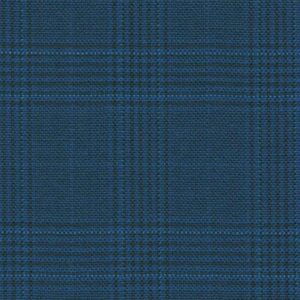 Holland and Sherry Swan Hill 2018 bright blue mock glen check 1 2/8 x 1 5/8 inch