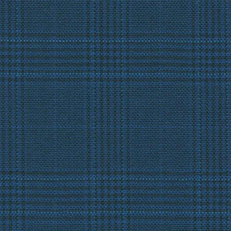 Holland and Sherry Swan Hill 2018 bright blue mock glen check 1 2/8 x 1 5/8 inch